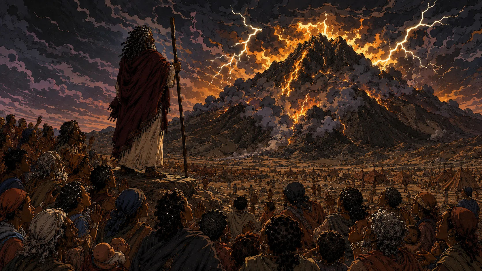 The Theophany Begins, The Mountain Trembles — Exodus 19:9–19